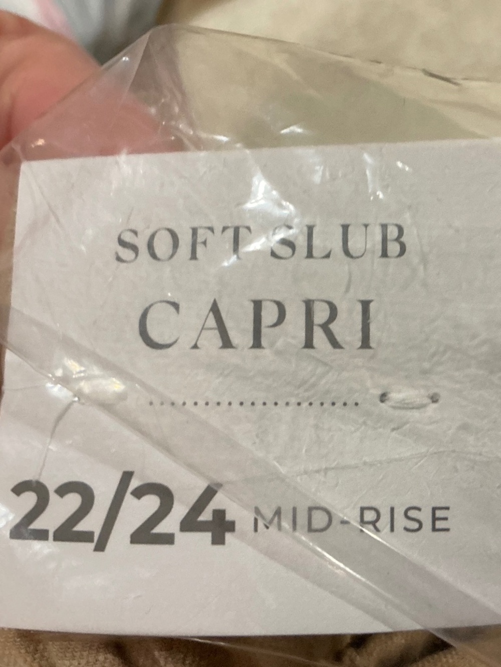 NWT Still in Packaging Lane Bryant Soft Slub Capri Mid-Rise - Picture 3 of 3